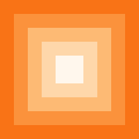 Concentric orange rings, painted by the first agent to test the rail.